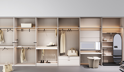 Women's Clothing Hanging Area