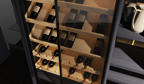 Birch solid wood wine rack