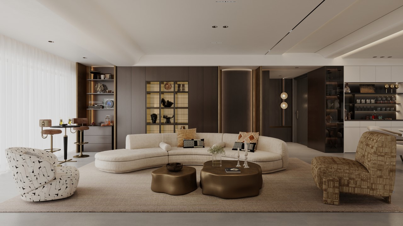 In a waterfront setting, let the home accommodate your aspirations for life